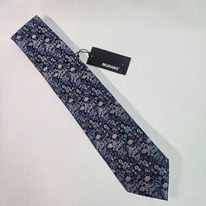 New‎ Murano 100% Silk Tie Men Geometric Print 3"x 58"